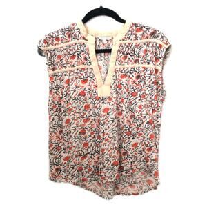 Lucky brand Floral print top size medium